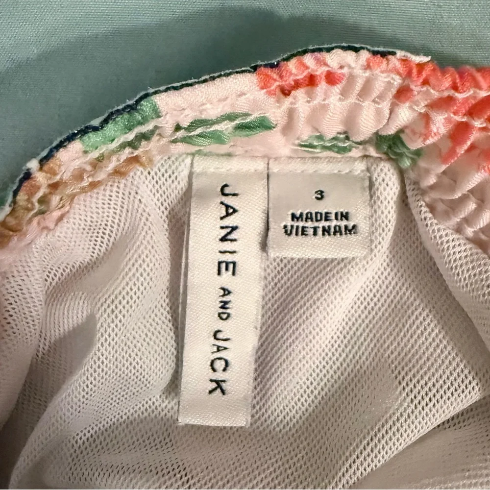 Janie and Jack Floral Pink Swimsuit 3T - Picture 4 of 5